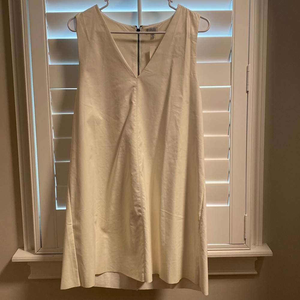 Tobi White Faux Leather Dress w/ Slip